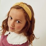 Suedette Alice Band with Knot for Girls, Camel