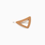 Triangular Hair Slide for Babies and Girls, Camel