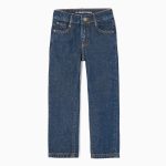 Jean Garçon en Coton 'Straight Fit' Bleu Foncé