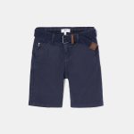 SHORTS MIDI DOBBY, DARK BLUE