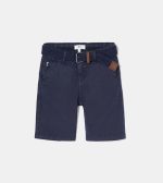 SHORTS MIDI DOBBY, DARK BLUE