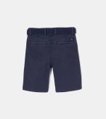 SHORTS MIDI DOBBY, DARK BLUE – Image 2