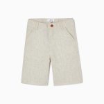 SHORTS LINEN, BEIGE