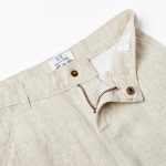 SHORTS LINEN, BEIGE – Image 3