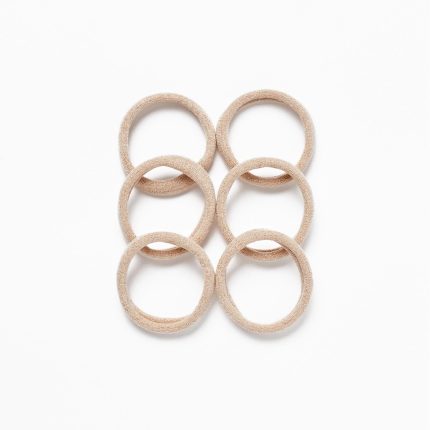 Lot de 6 élastiques à cheveux pour bébés et filles, dorés