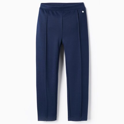 Legging à plis fille, bleu foncé