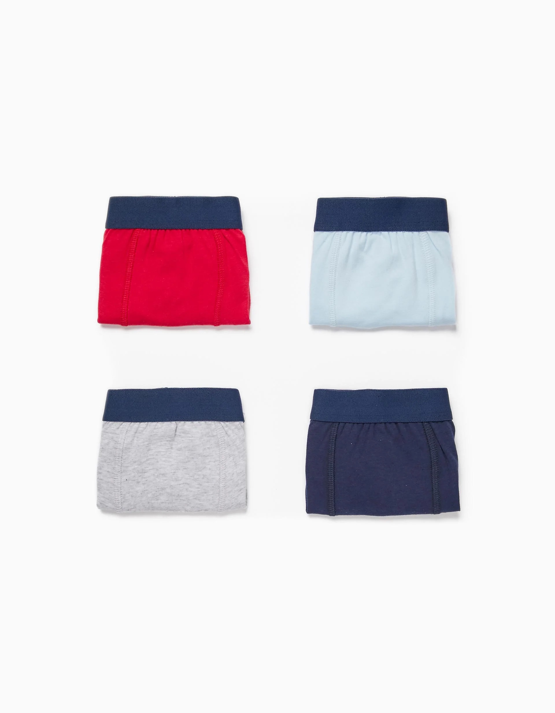 31055187035-0 boxers unis pour garçons, bleu/rouge/gris – Image 1