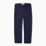 Jeggings en coton pour fille, bleu foncé
