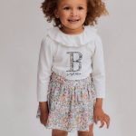 T-shirt en coton à volants pour bébé fille 'Royal Babies', blanc