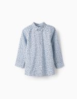 Chemise avec motif floral pour garçons, bleu / blanc / bleu foncé