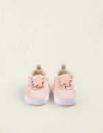 Trainers en tissu avec étoile pour filles nouveau-nés, rose clair