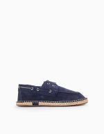Chaussures en cuir mocassin pour garçons, bleu foncé