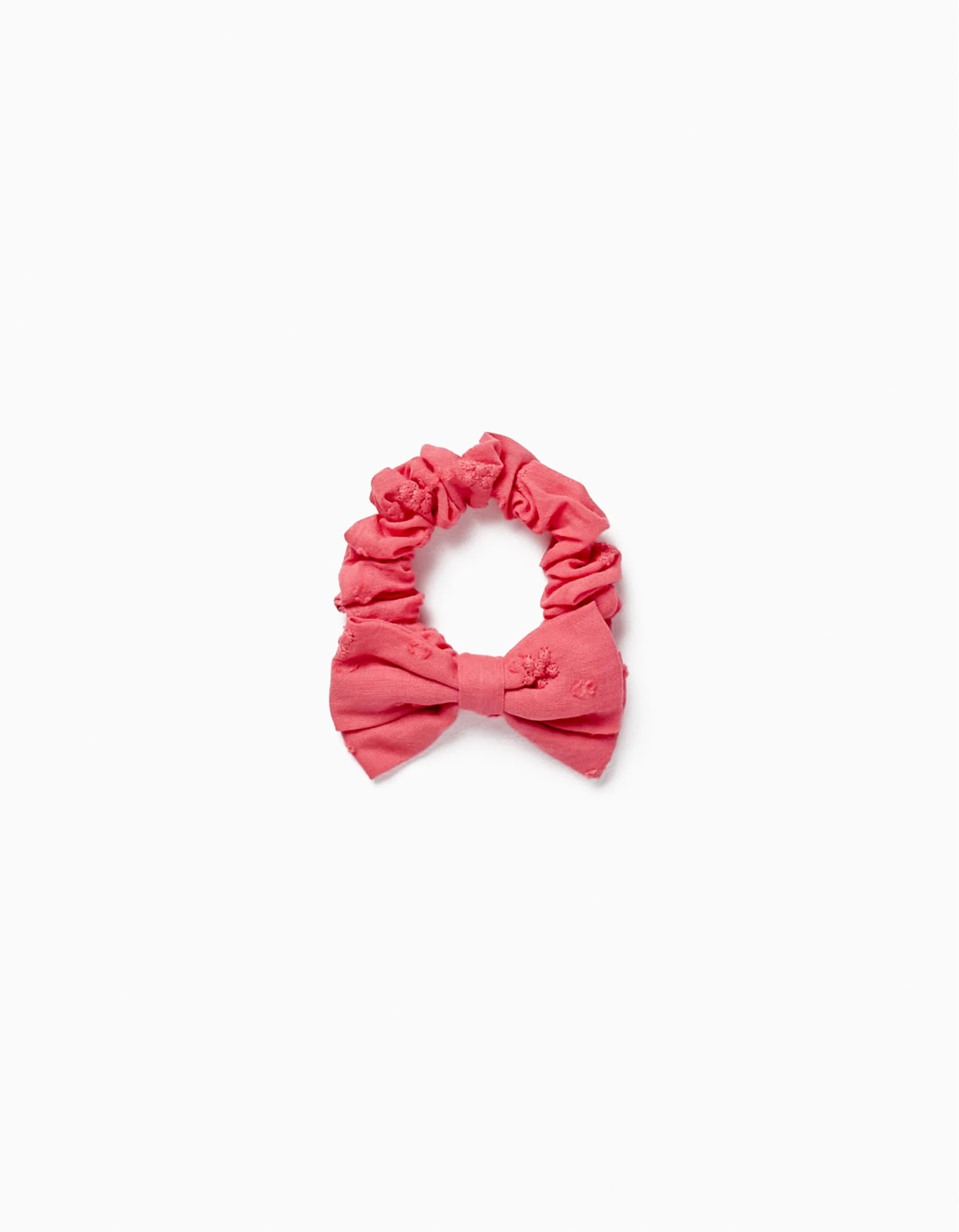 31064152038-0 Scrunchie élastique avec un arc pour bébé et fille, rose – Image 1