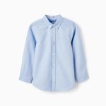 Chemise en coton pour garçon Bleu