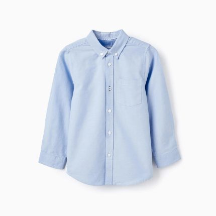 Chemise en coton pour garçon Bleu