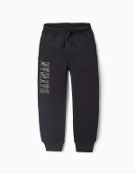 Pantalon de jogging en coton polaire garçon 'Batman', noir
