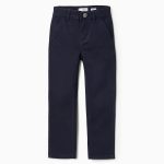 PANTALON CHINO TWILL, BLEU FONCÉ