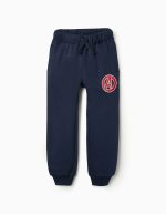Pantalon de Jogging Garçon en Polaire 'Captain America' Bleu Foncé