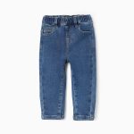 Pantalon en jean bébé fille, bleu