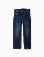 PANTALON DENIM SLIM, BLEU FONCÉ