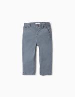 Pantalon chino sergé bébé garçon, bleu