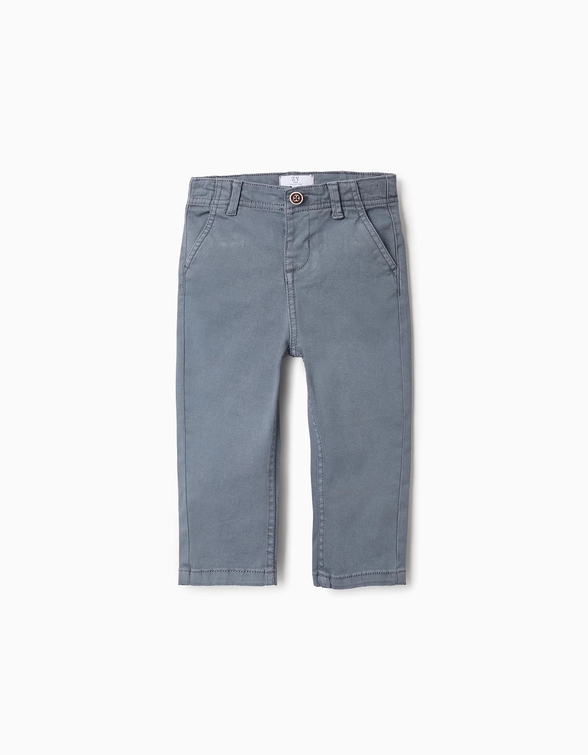 31065751003-0 Pantalon chino sergé bébé garçon, bleu – Image 1