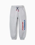 Pantalon de Jogging Garçon en Polaire 'Captain America' Gris