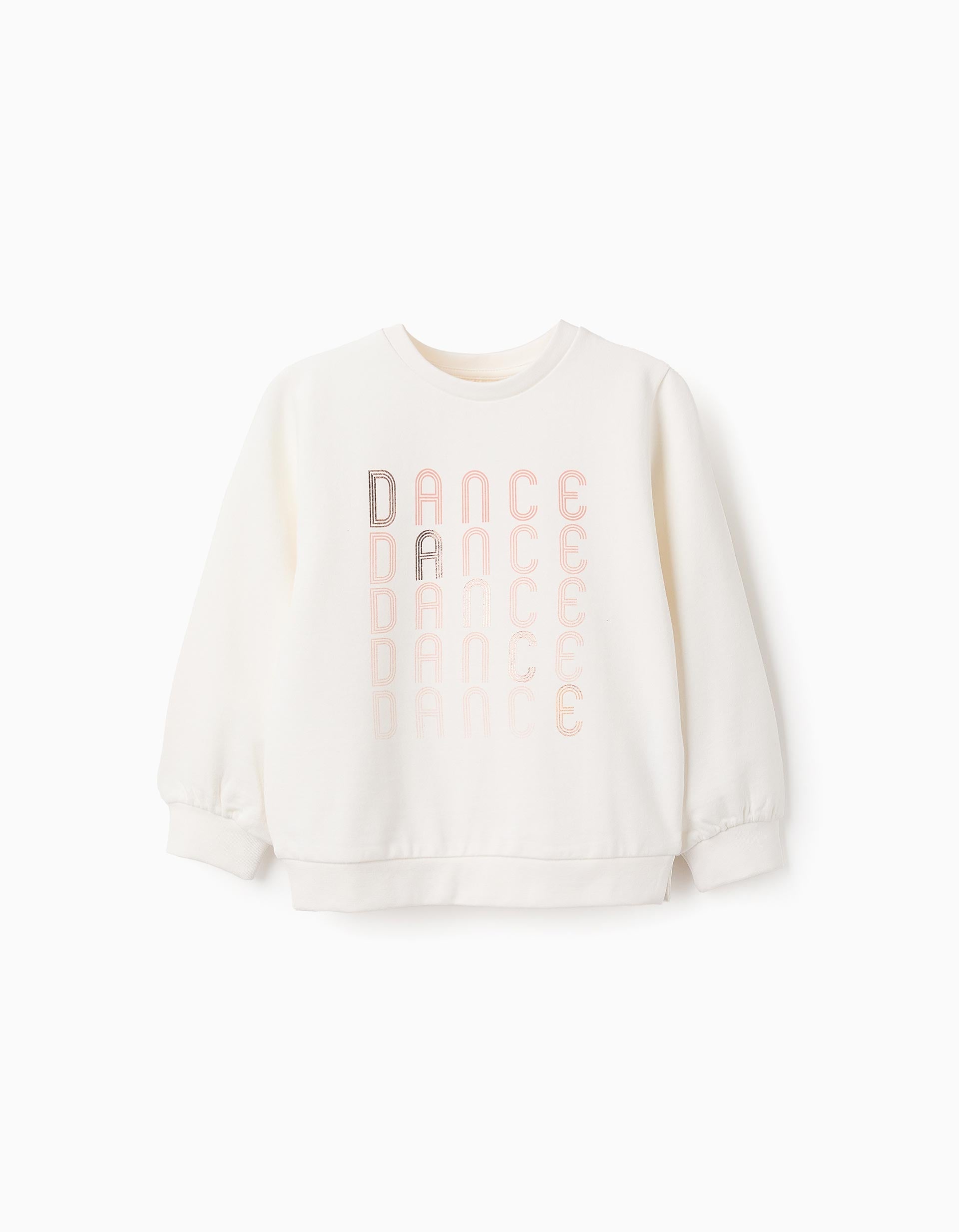 31065873021-0-1.jpg Sweat-shirt Fille 'Dance', Blanc – Image 1