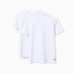 Lot de 2 t-shirts en coton pour garçon, blanc