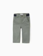 PANTALON CHINO TWILL, VERT FONCÉ