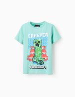 T-shirt en coton garçon 'Minecraft', vert