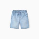 Short en Jean Garçon 'Midi', Bleu Clair