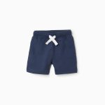 Short de jogging bébé garçon, bleu foncé
