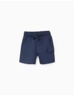 Short de jogging avec poche cargo pour bébé garçon, bleu foncé