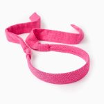 BANDEAU EN LIN, ROSE FONCÉ