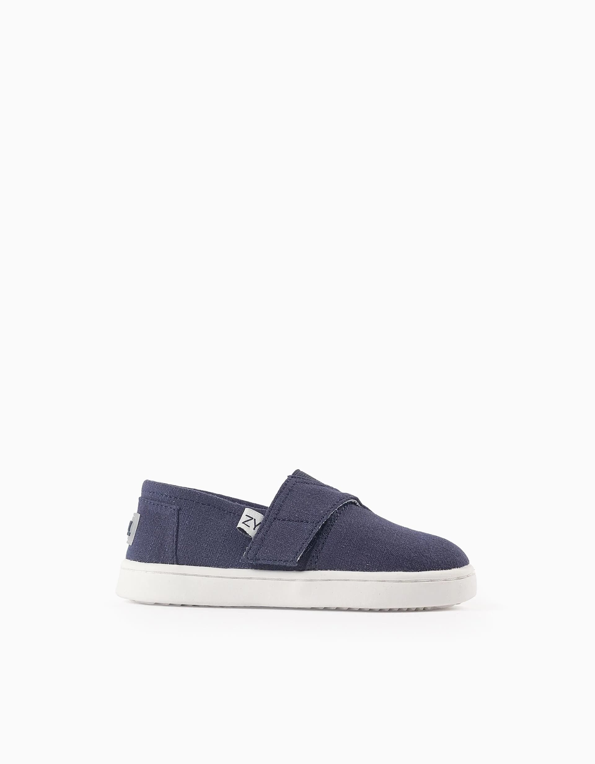 31070973006-0-1.jpg Espadrilles en toile pour bébé garçon, bleu foncé – Image 1