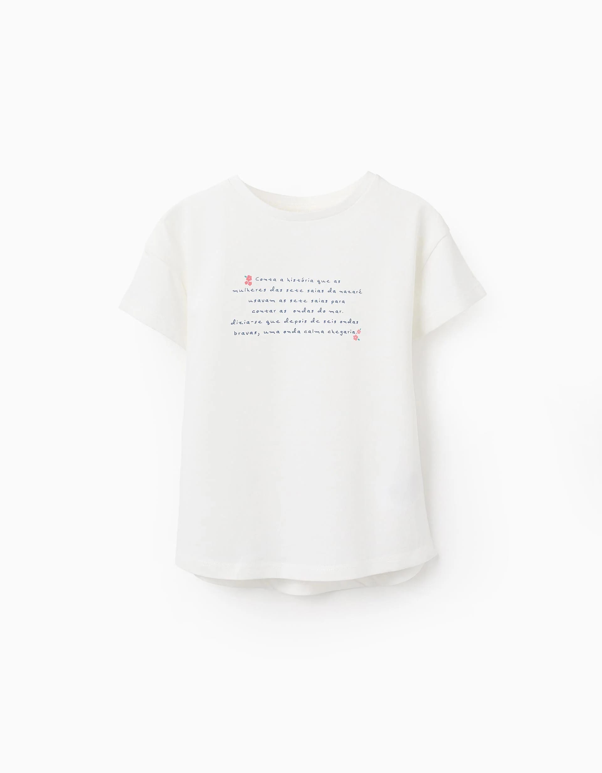 31071009021-0 T-shirt en coton fille 'Seven Skirts', blanc – Image 1