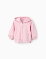Veste à capuche bébé fille, rose