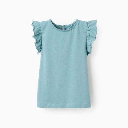 Débardeur à volants fille, vert