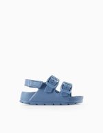 Sandales légères en caoutchouc pour bébé, bleu