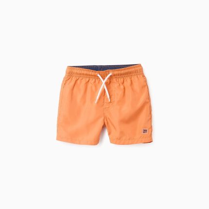 Short de Bain Court Garçon 'Fast Dry', Orange