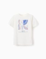 T-shirt pour Garçon 'Bleu', Blanc