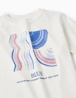 T-shirt pour Garçon 'Bleu', Blanc – Image 3