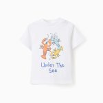 T-shirt en coton bébé garçon 'Under The Sea', blanc