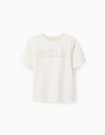 T-shirt Fille en coton 'La Belle Epoque', Blanc