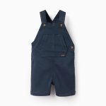 Salopette sergée bébé garçon, bleu foncé