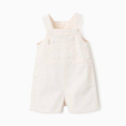 Salopette sergée bébé fille, beige