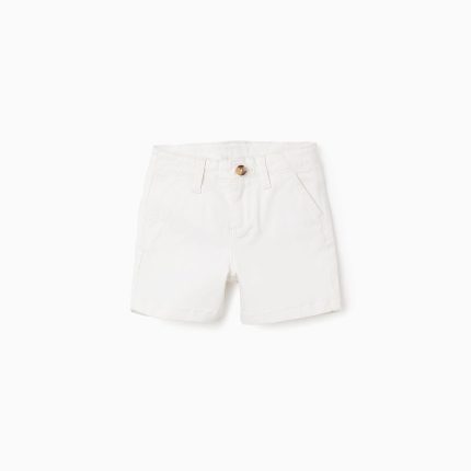 Short chino en sergé pour bébé garçon, beige
