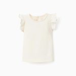 Débardeur à volants bébé fille, blanc