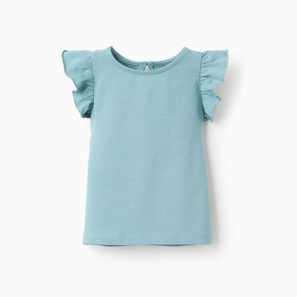 Débardeur à volants bébé fille, vert